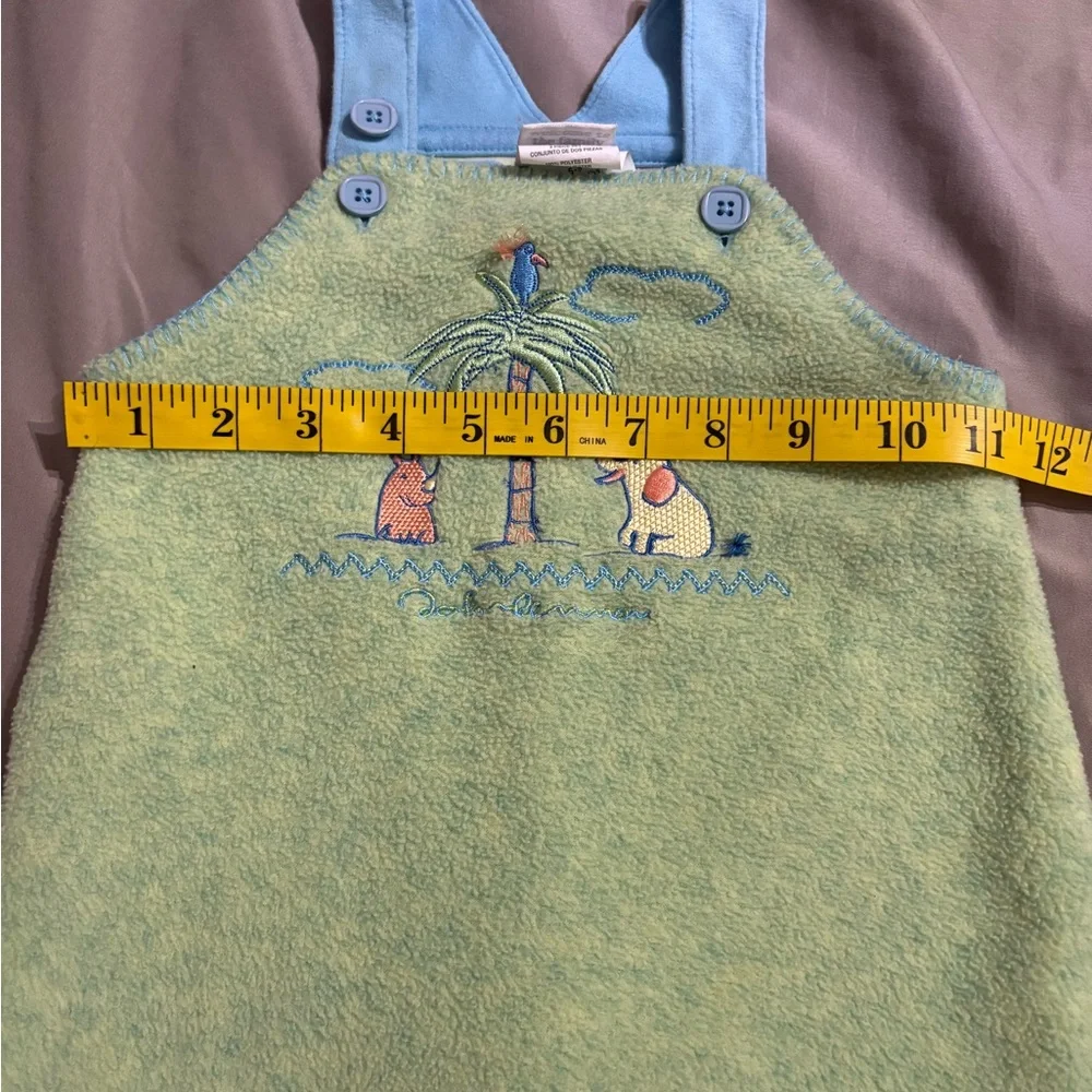 Silver Tag Carter’s Baby Overalls 6–9M Yoko Ono Lennon 2002 Terry Romper EUC - Picture 9 of 11